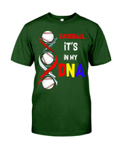 Load image into Gallery viewer, Baseball Be My DNA Gift For Sport Lovers Guys Tee
