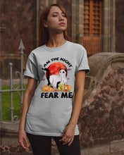 Load image into Gallery viewer, I Am The Night Fear Me Ghost Cat Gift For Cat Lovers Guys Tee
