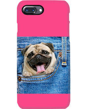 Load image into Gallery viewer, baby Pug In Denim Pocket Gift For Dog Lovers Phone case
