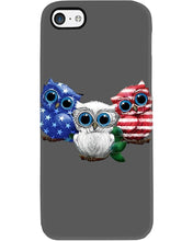Load image into Gallery viewer, Lovely Phone Case Three Owl With US Flag Gift For Owl Lovers Phone case
