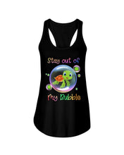 Load image into Gallery viewer, Vintage Funny Stay Out Of My Bubble Gift For Turtle Lovers Ladies Flowy Tank
