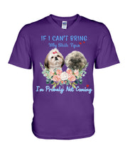 Load image into Gallery viewer, If I Can't Bring My Shih Tzu Trending For Dog Lovers Guys V-Neck
