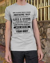 Load image into Gallery viewer, I'm Already Taken By An August Freaking Awesome Man For Birthday Gift Guys Tee
