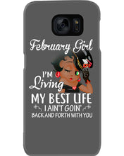 Load image into Gallery viewer, Betty Boop February Girl Living My Best Life Birthday Meaningful Gift Phone case
