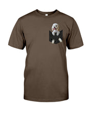 Load image into Gallery viewer, Cockapoo In Your Front Pocket - Cockapoo Lovers Gift Guys Tee
