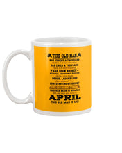 Load image into Gallery viewer, April Old Man Has Fought A Thousand Battles Trending For Birthday Gift Mug
