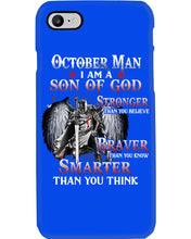 Load image into Gallery viewer, October Man Son Of God Birthday Meaningful Gift For Men Phone case
