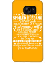 Load image into Gallery viewer, Shes Stubborn Messy And A Brat At Times Black Gift For Husband Phone case
