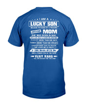 Load image into Gallery viewer, Gift For Lucky Son May Mom Loves Me So Much Guys Tee
