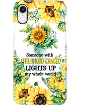 Load image into Gallery viewer, Someone With Childhood Cancer Lights Up My Whole World Trending Phone case
