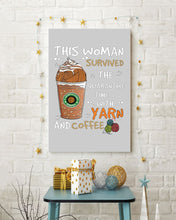 Load image into Gallery viewer, The Quarantine Time With Yarn And Coffee Gift For Women Vertical Poster

