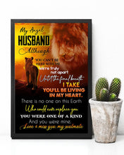 Load image into Gallery viewer, Gift For Husband You'll Be Living In My Heart    Custom Design Vertical Poster
