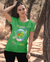 Load image into Gallery viewer, Vintage Funny Stay Out Of My Bubble Gift For Turtle Lovers Ladies Tee
