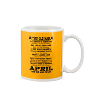 Load image into Gallery viewer, April Old Man Has Fought A Thousand Battles Trending For Birthday Gift Mug
