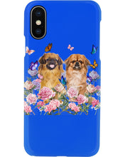 Load image into Gallery viewer, Pekingese With Peonies Gift For Dog Lovers Phone case
