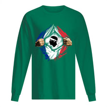 Load image into Gallery viewer, Corse Super Hero Flag Patriot Gift For Men Unisex Long Sleeve
