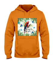 Load image into Gallery viewer, Scarlet Macaw With Butterflies I Am Always With You Gift For Lover Hoodie
