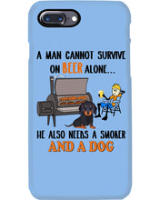 Load image into Gallery viewer, A Man Loves Beer And Dachshund Gift For Dog Lovers Phone case
