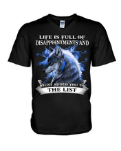Load image into Gallery viewer, Life Is Full Of Disappointment And I Added You To The List Guys V-Neck
