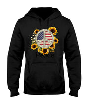 Load image into Gallery viewer, Peace Sign Sunflower Birthday Gift For Girls Hoodie
