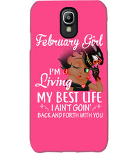 Load image into Gallery viewer, Betty Boop February Girl Living My Best Life Birthday Meaningful Gift Phone case
