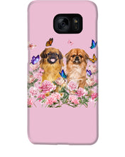 Load image into Gallery viewer, Pekingese With Peonies Gift For Dog Lovers Phone case
