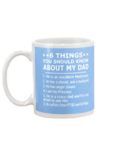 Load image into Gallery viewer, 5 Things You Should Know About My Dad Gift For Marksman Mug
