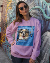 Load image into Gallery viewer, Australian Shepherd In Denim Pocket Gift For Dog Lovers Sweatshirt
