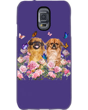 Load image into Gallery viewer, Pekingese With Peonies Gift For Dog Lovers Phone case
