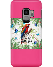 Load image into Gallery viewer, Scarlet Macaw With Butterflies I Am Always With You Gift For Lover Phone case
