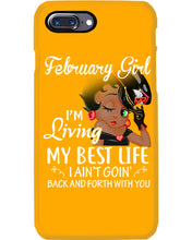 Load image into Gallery viewer, Betty Boop February Girl Living My Best Life Birthday Meaningful Gift Phone case
