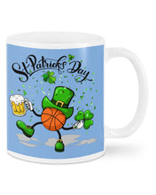 Load image into Gallery viewer, Basketball Saint Patrick's Day Gift For Basketball Lovers Mug
