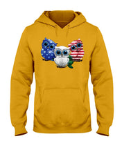 Load image into Gallery viewer, Lovely Phone Case Three Owl With US Flag Gift For Owl Lovers Hoodie
