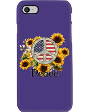 Load image into Gallery viewer, Peace Sign Sunflower Birthday Gift For Girls Phone case
