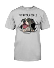 Load image into Gallery viewer, Pitbull Six Feet People Gift For Pitbull Lovers Guys Tee

