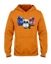 Load image into Gallery viewer, Lovely Phone Case Three Owl With US Flag Gift For Owl Lovers Hoodie
