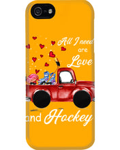 Load image into Gallery viewer, All I Need Are Love And Hockey Gift For Hockey Players Phone case
