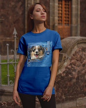 Load image into Gallery viewer, Australian Shepherd In Denim Pocket Gift For Dog Lovers Guys Tee

