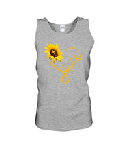 Load image into Gallery viewer, Black Phone Case Sunflower Faith Gift For Christians Unisex Tank Top
