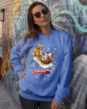 Load image into Gallery viewer, Baseball Xmas Sleigh Loading Gift For Baseball Lovers Sweatshirt
