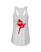 Load image into Gallery viewer, Colorful Red Pink Ballet Girl Gift For Ballet Dancer Ladies Flowy Tank

