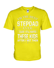 Load image into Gallery viewer, I'm The Best Stepdad Gift For Family Guys V-Neck
