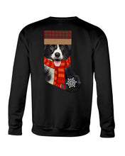 Load image into Gallery viewer, Santa Border Collie In Stock Gift For Dog Lovers Sweatshirt
