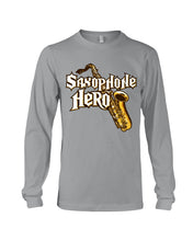 Load image into Gallery viewer, Saxophone Hero Custom Design For Music Instrument  Lovers Unisex Long Sleeve
