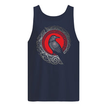Load image into Gallery viewer, Raven Viking Culture Celtic Design Gray And Red Unisex Tank Top
