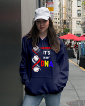 Load image into Gallery viewer, Baseball Be My DNA Gift For Sport Lovers Hoodie
