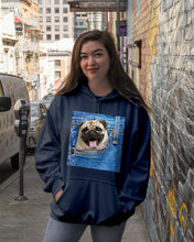 Load image into Gallery viewer, baby Pug In Denim Pocket Gift For Dog Lovers Hoodie
