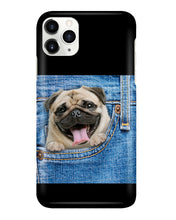 Load image into Gallery viewer, baby Pug In Denim Pocket Gift For Dog Lovers Phone case

