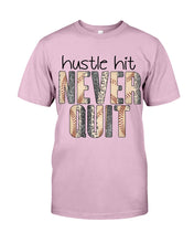 Load image into Gallery viewer, Baseball Hustle Hit Never Quit Gift For Lovers Guys Tee
