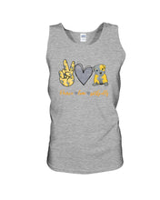 Load image into Gallery viewer, Peace Love Live  Special Custom Design For Dog Lovers Unisex Tank Top
